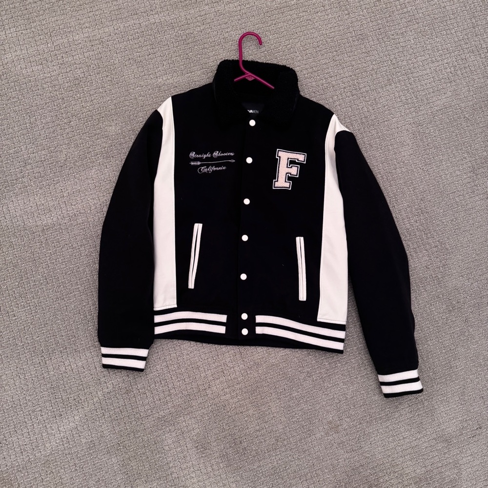Fashion Nova Varsity Jacket - California Straight Shooters